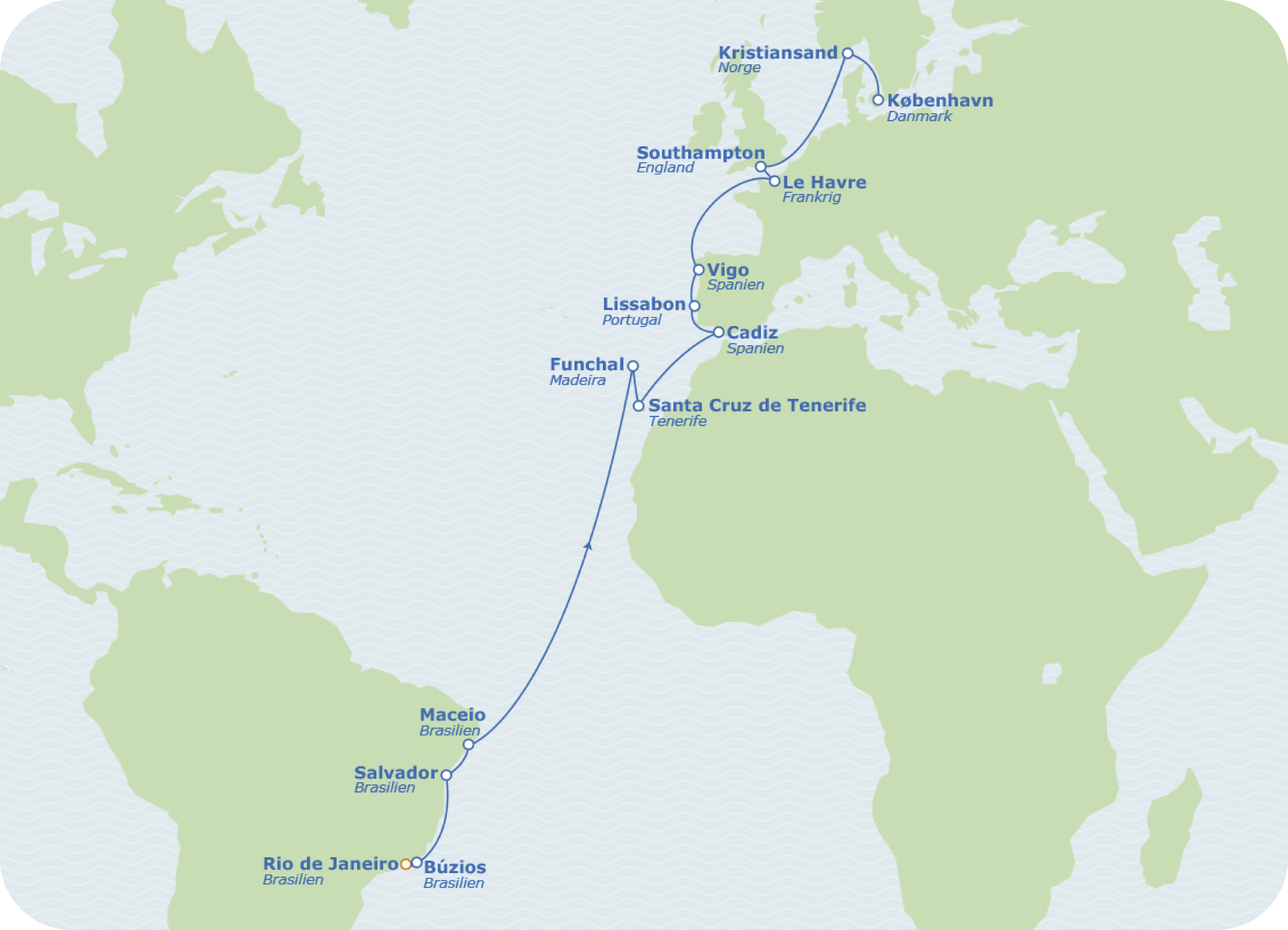 Cruise Deal fra Rio