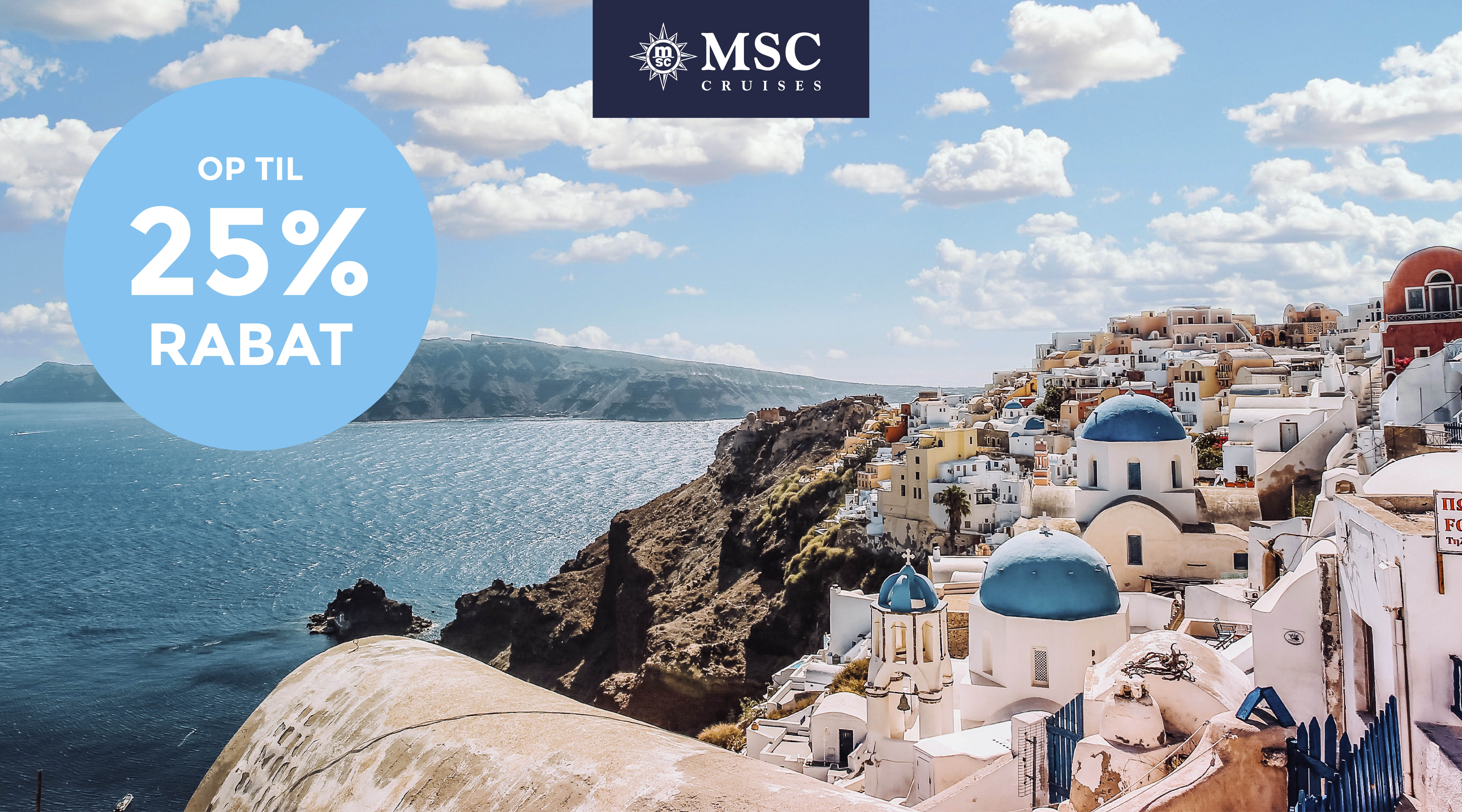 Krydstogter i Middelhavet 2022 med MSC Cruises