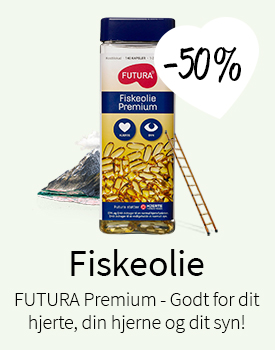 Spar 50% på FUTURA Fiskeolie Premium - 140 kaps.