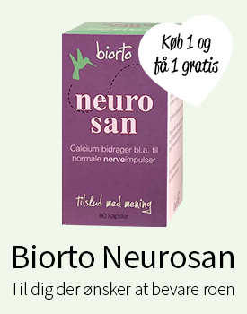 Køb 1 Biorto Neurosan - 60 kapsler - og få 1 bøtte med gratis