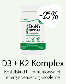 Spar 25% på D3 + K2 Komplex